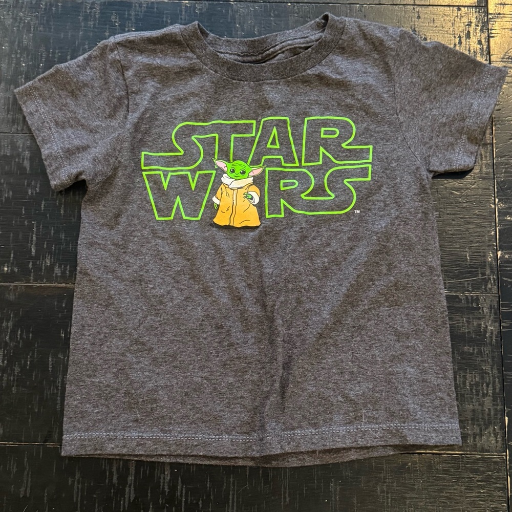 Star Wars Kids Charcoal Tee with Logo